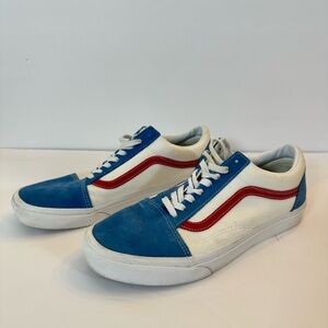 VANS Old Skool Sport Pop Vallarta Blue Red Men’s Size 9.5 Women’s 11 Sneakers